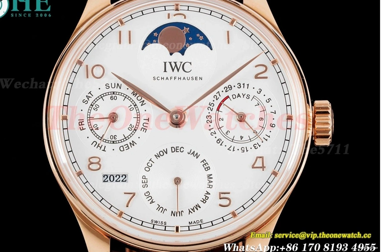 RG Dial Calendar Perpetual LE Portugieser 5033 42mm White APSF A52010 0125